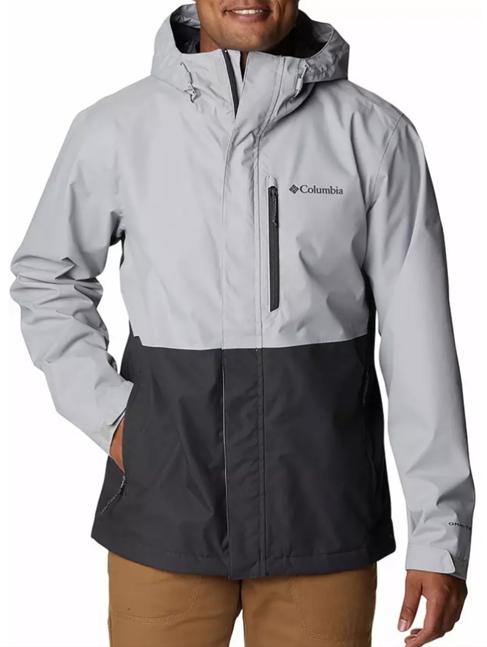 Columbia Men's Hikebound Hooded Rain Jacket Medium